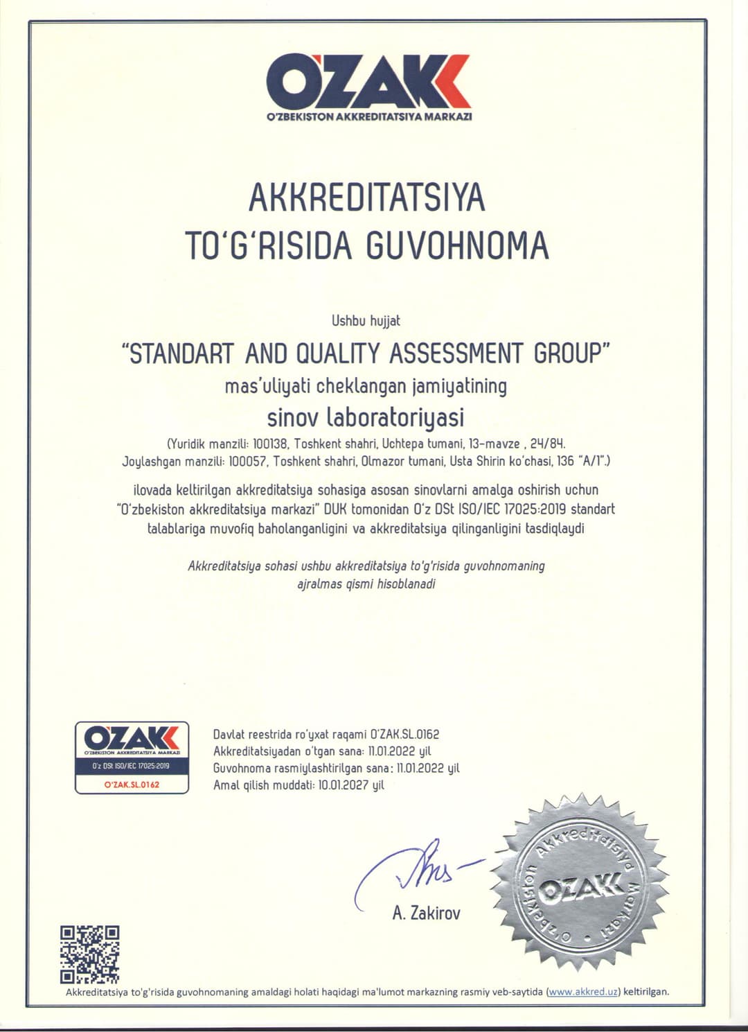 O'ZAK.SL.0162